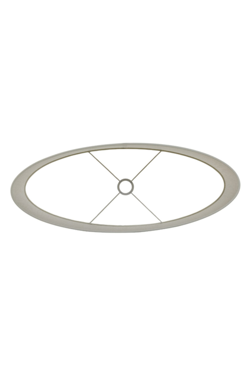 Pantalla de lámpara beige en forma cilíndrica de tela Light & Living Breska - H. 38 cm - Imagen 6