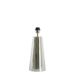 Base de lámpara cónica de plata Light & Living Yelos - H. 35 cm