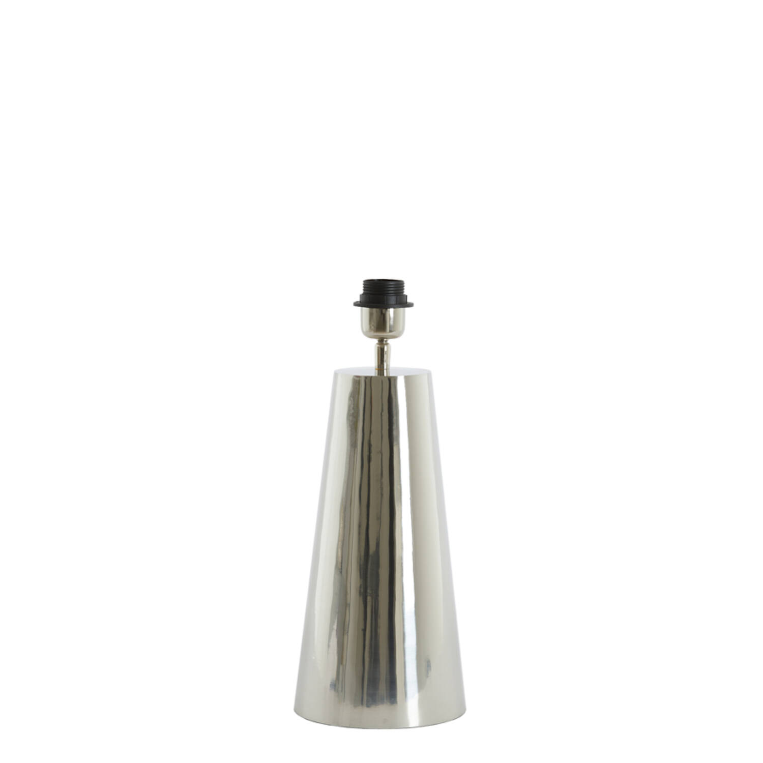 Base de lámpara cónica de plata Light & Living Yelos - H. 35 cm