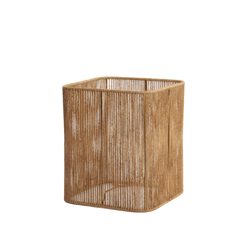 Pantalla de lámpara tejida rectangular Light & Living Tossa - H. 30 cm