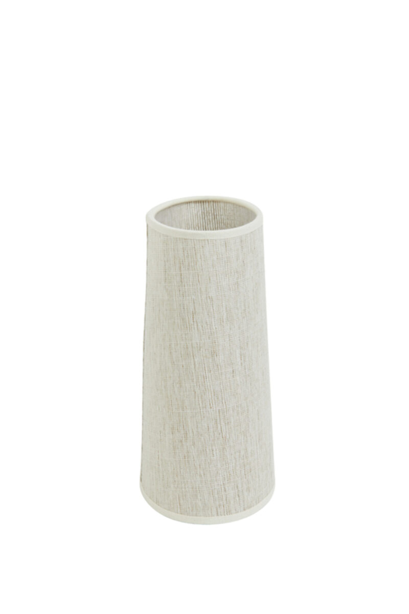 Pantalla de lámpara cilíndrica beige para interiores Light & Living Breska - H. 23 cm - Imagen 4