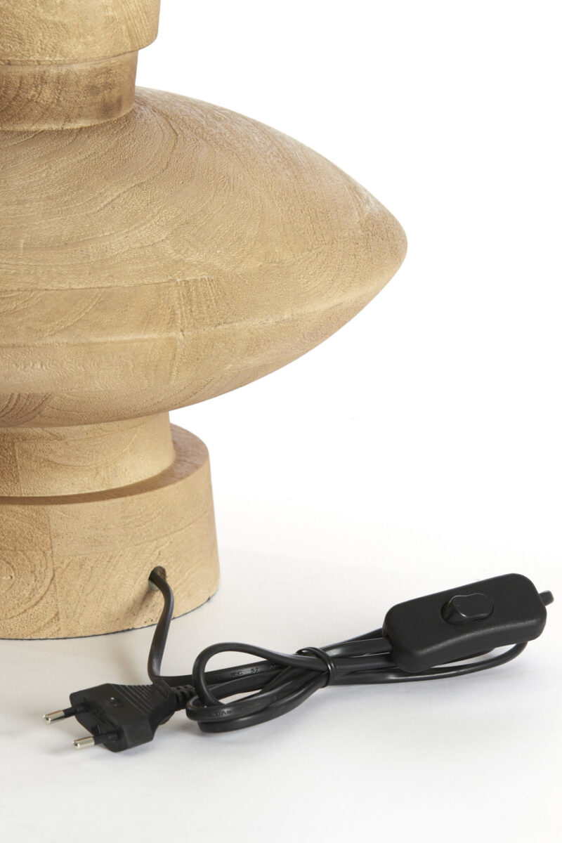 Base de lámpara de madera diseño moderno Light & Living Fiera - H. 31 cm - Imagen 6
