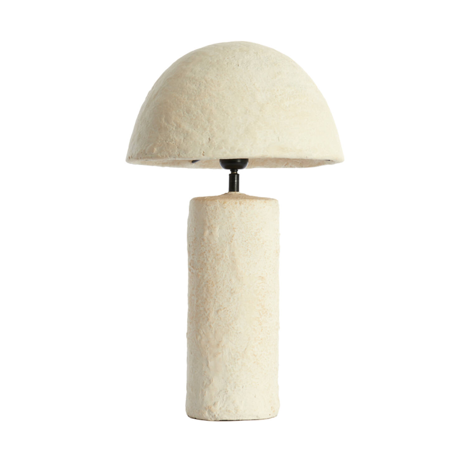 Lámpara de mesa de aspecto piedra beige Light & Living Qazu - H. 48 cm