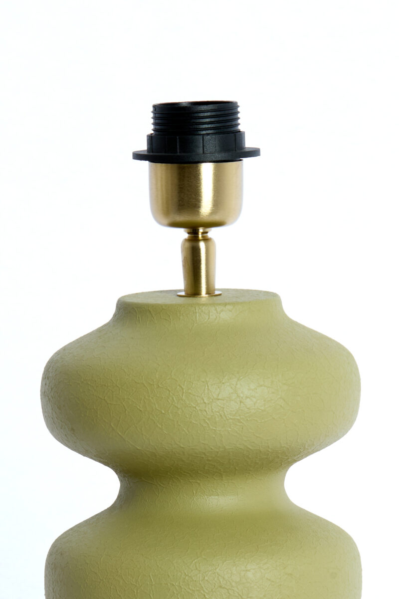 Base de lámpara verde oliva Light & Living Soroca - H. 42 cm - Imagen 3
