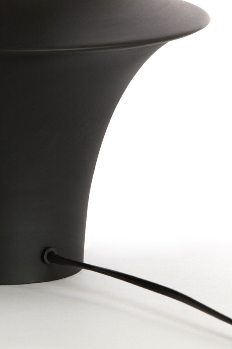 Base de lámpara negra diseño contemporáneo Light & Living Jeff - H. 52 cm - Imagen 6