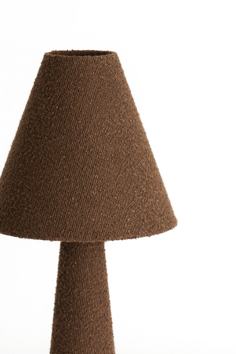 Lámpara tradicional marrón de tela Light & Living Devia - H. 61 cm - Imagen 3