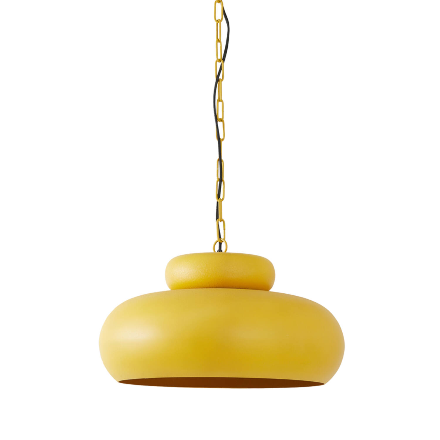 Lámpara colgante retro amarilla con forma lúdica Light & Living Neiva - Ø 46 cm