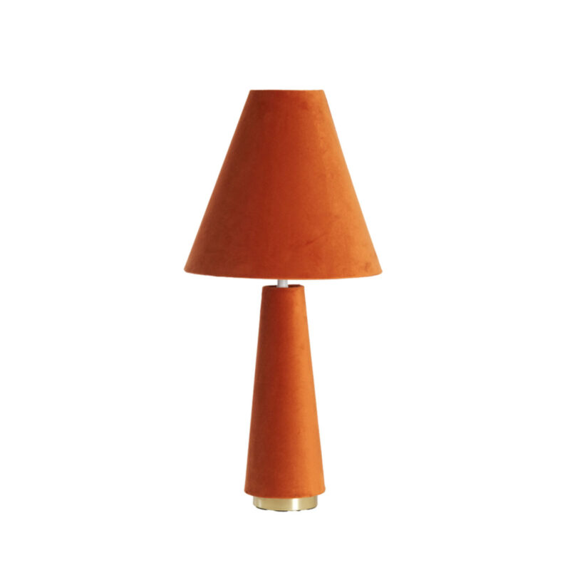 Lámpara vintage naranja llamativa Light & Living Devia - H. 61 cm