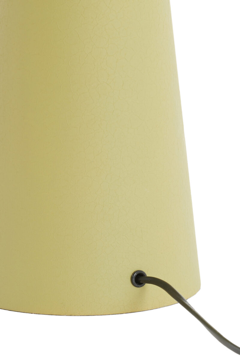 Base de lámpara verde oliva en forma de cono Light & Living Yelos - H. 35 cm - Imagen 4