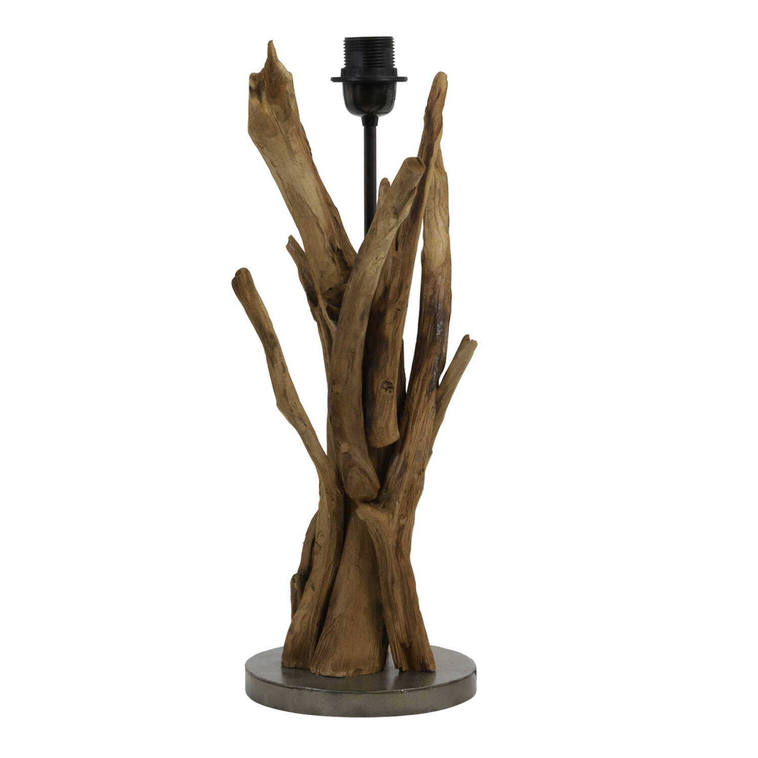 Base de lámpara de madera estilo natural Light & Living Bluma - H. 50 cm