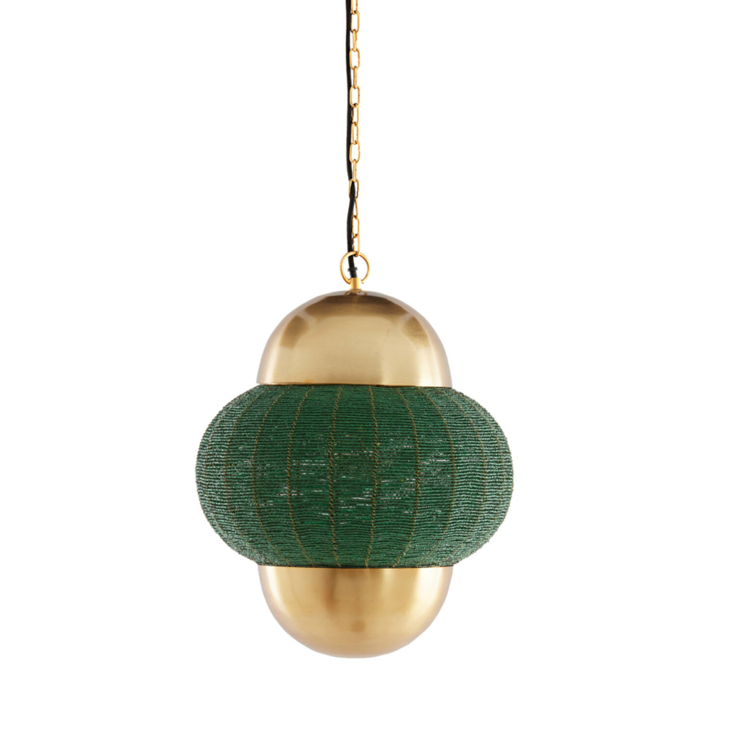 Lámpara verde y dorada con pantalla de diseño Light & Living Cetara - Ø 33 cm