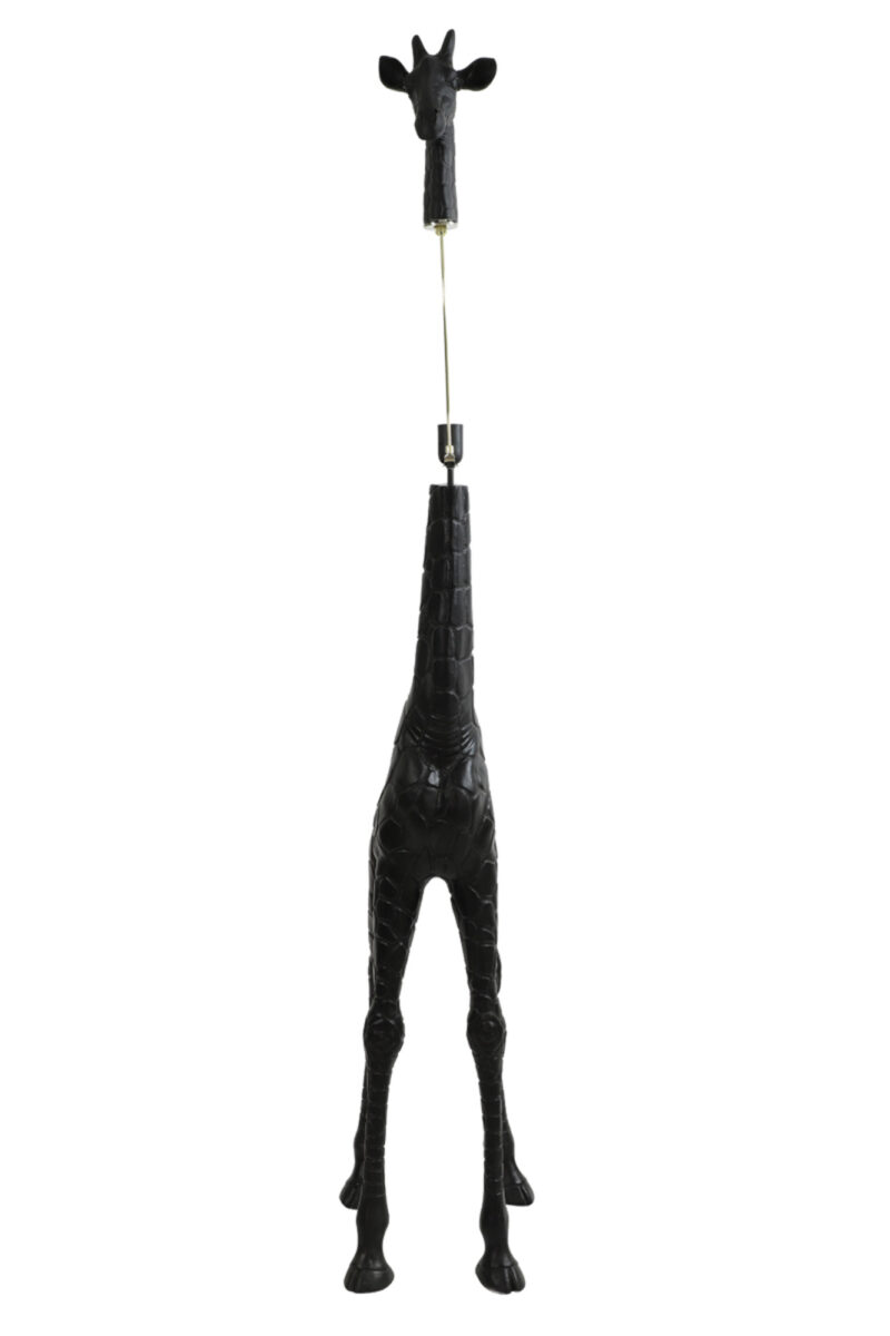 Lámpara de pie grande con forma de jirafa negra Light & Living Giraffe – H. 184 cm - Imagen 6