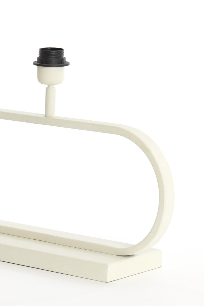 Base de lámpara pequeña blanca moderna Light & Living Jamiro - H. 29 cm - Imagen 5
