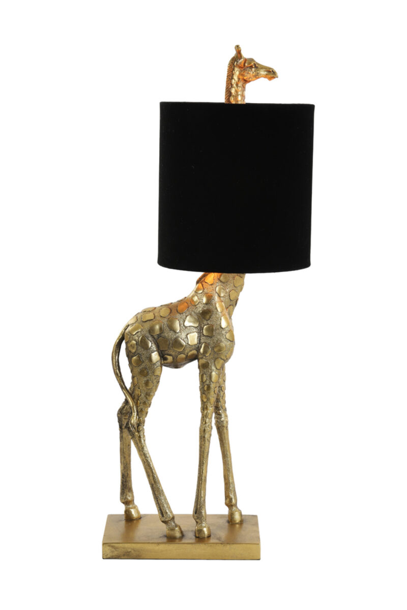 Lámpara de mesa jirafa dorada Light & Living Giraffe – H. 68 cm - Imagen 3