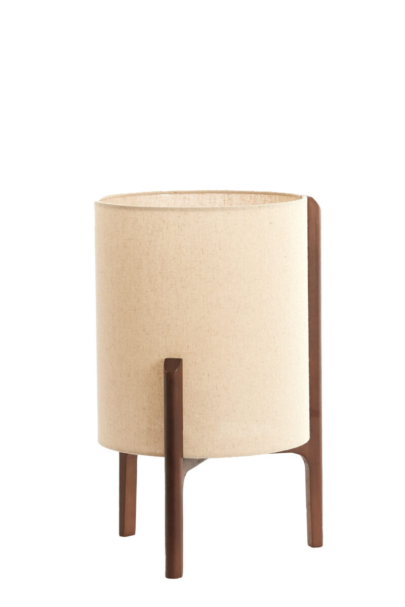 Lámpara de mesa con tejido en tono natural Light & Living Litto – H. 44 cm - Imagen 3