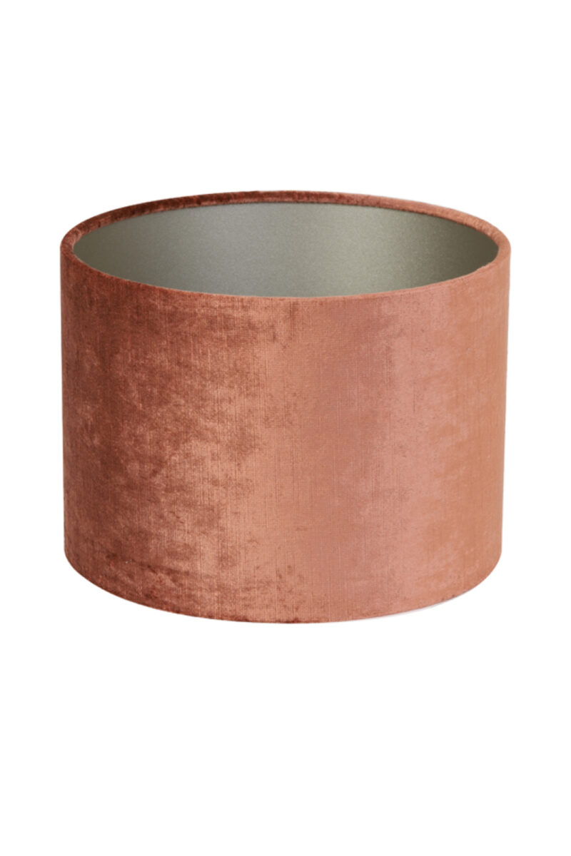 Pantalla de lámpara de terciopelo color cobre Light & Living Gemstone - Ø 20 cm - Imagen 3
