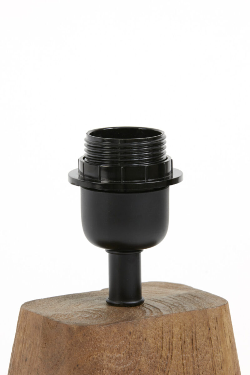 Base de lámpara de madera con casquillo Light & Living Kardan - H. 19 cm - Imagen 8