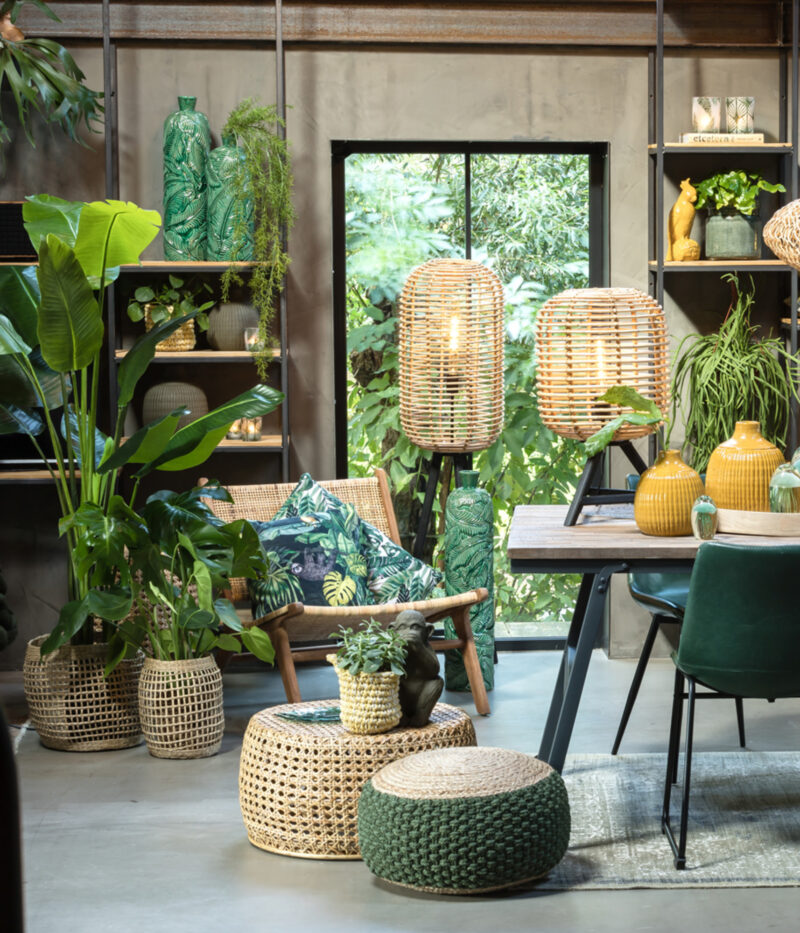 Lámpara de pie de ratán Light & Living Tabana – H. 140 cm - Imagen 3