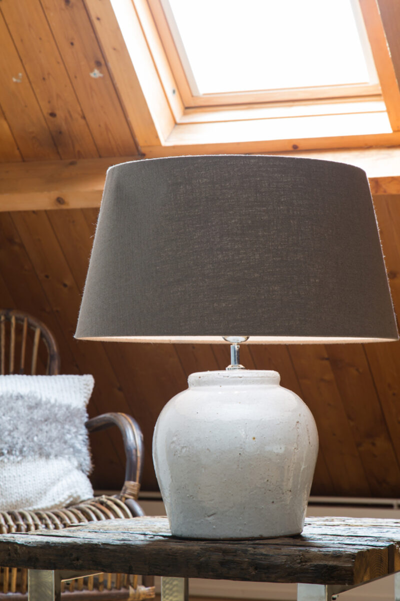 Base de lámpara blanca en forma de bola Light & Living Etna - H. 40 cm - Imagen 3
