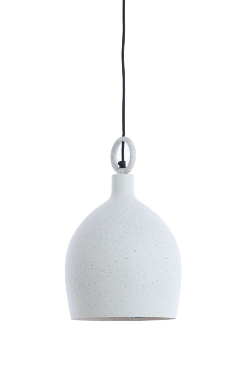 Lámpara metálica blanca cepillada Light & Living Rosero - Ø 24 cm - Imagen 2