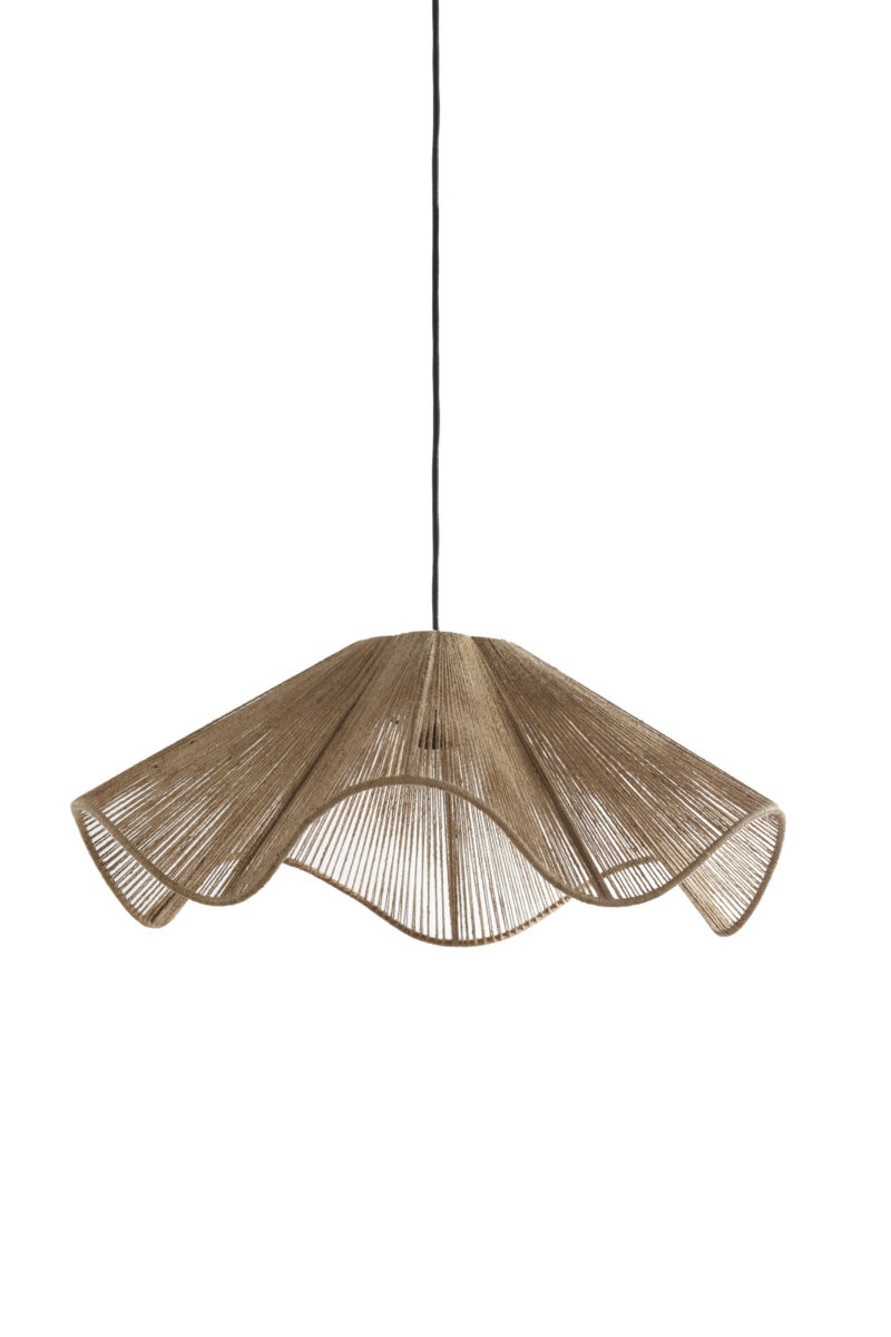 Lámpara colgante de tela natural tejida Light & Living Fodara - Ø 60 cm - Imagen 2