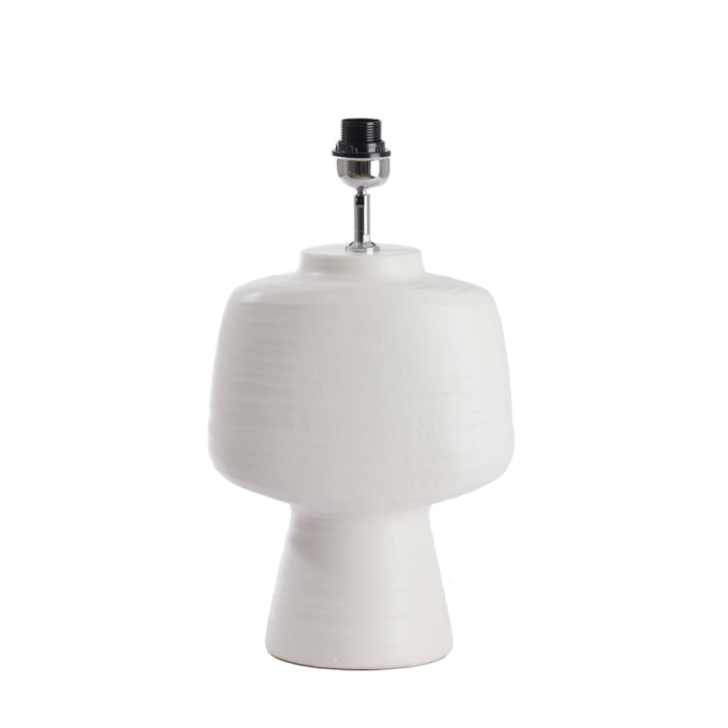 Base de lámpara de cerámica blanca Light & Living Gandoro - H. 49 cm