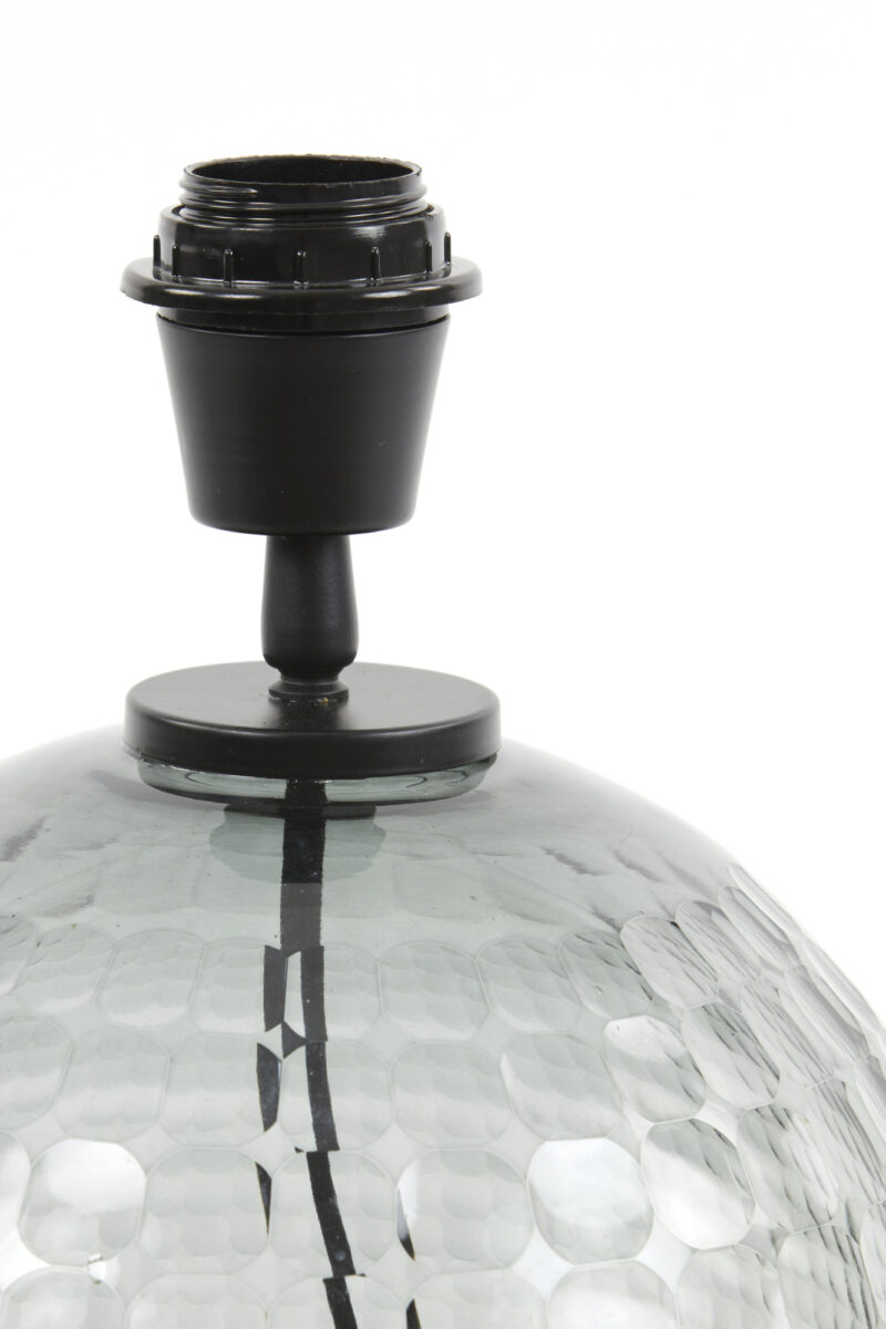 Lámpara de bola de vidrio acanalado Light & Living Taiki – H. 32 cm - Imagen 3