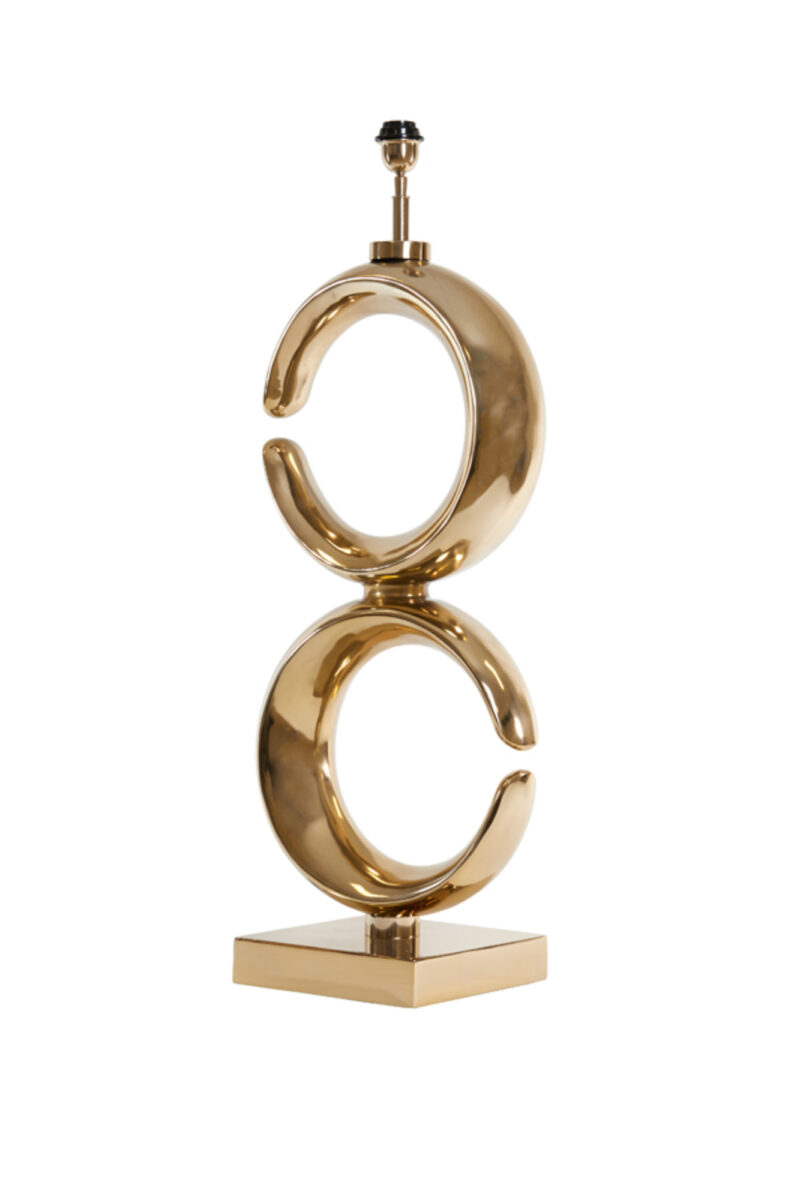 Base de lámpara de diseño color dorado Light & Living Maan - H. 99 cm - Imagen 3