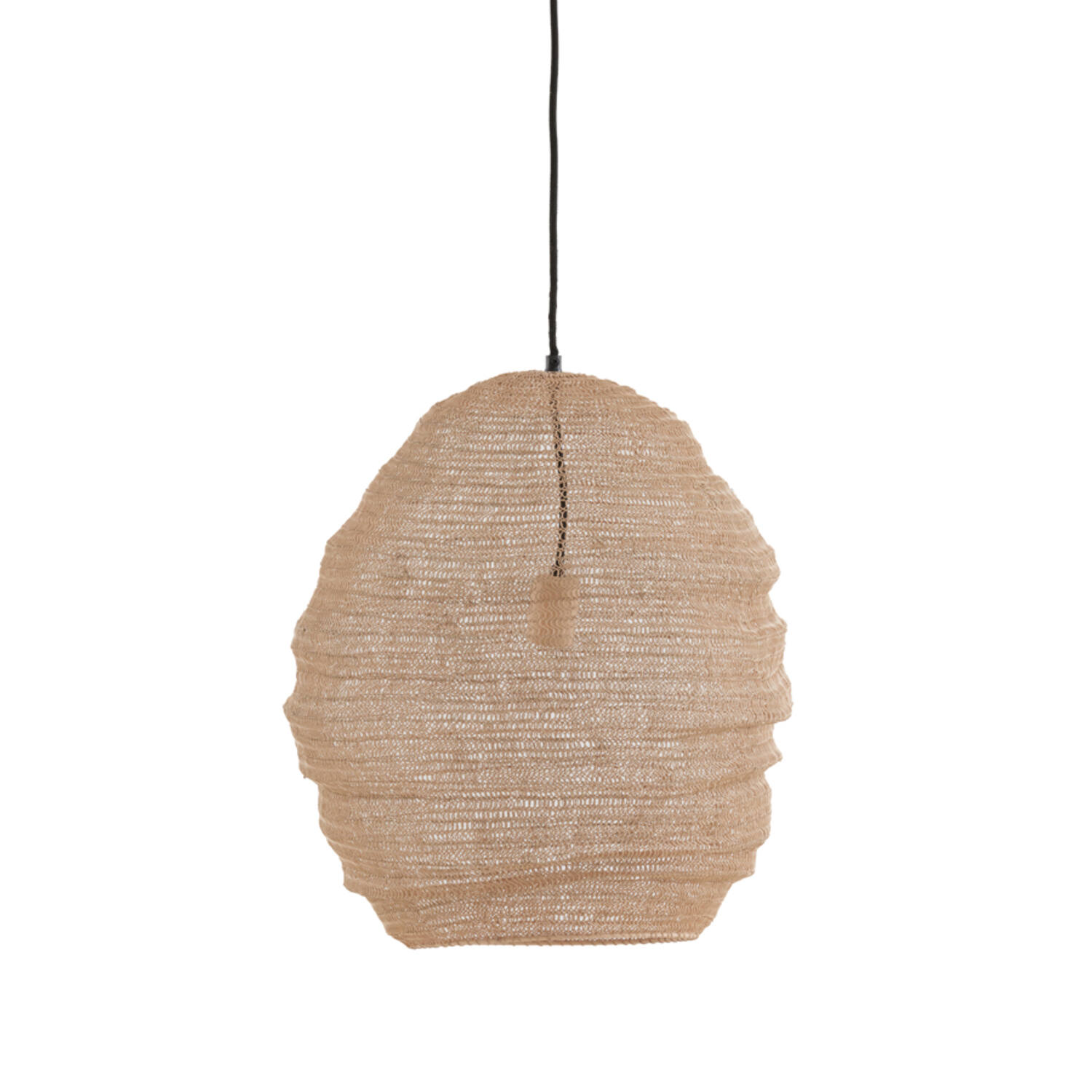 Lámpara colgante de ratán natural para interiores cálidos Light & Living Nikki - Ø 45 cm