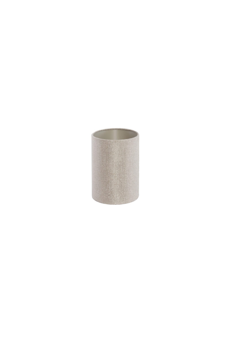 Pantalla de lámpara en forma de cilindro beige Light & Living Brandy - H. 25 cm - Imagen 4