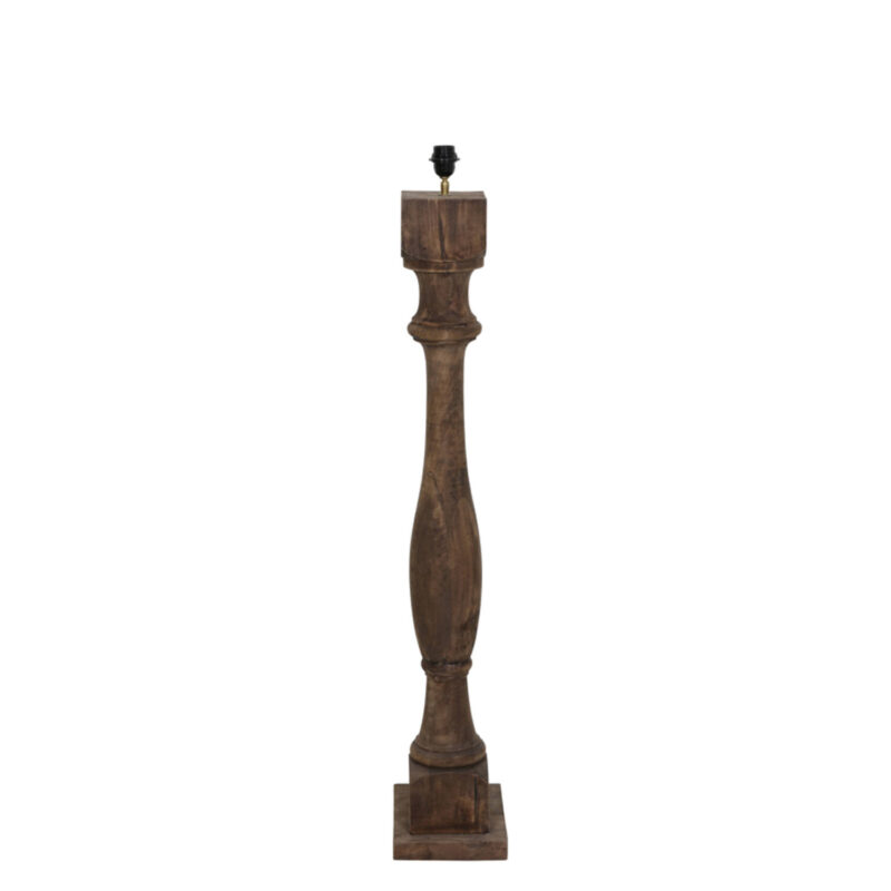 Base de lámpara de madera en estilo original Light & Living Robbia - H. 125 cm