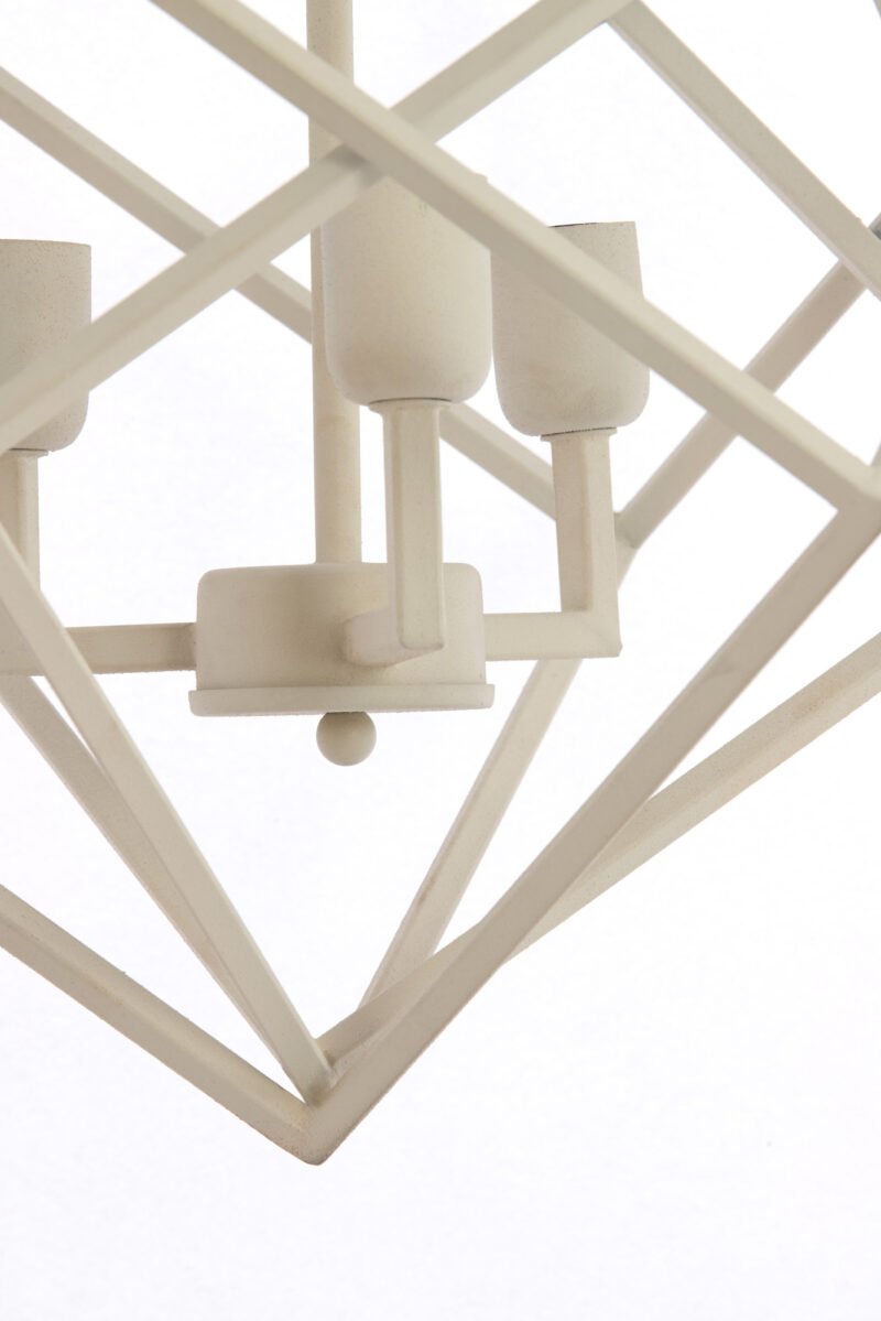 Lámpara colgante geométrica blanca moderna Light & Living Drizella – An. 61 cm - Imagen 4