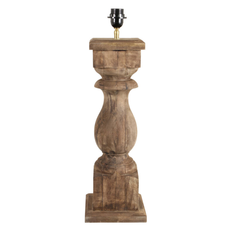 Base de lámpara de madera diseño clásico Light & Living Cadore - H. 64 cm