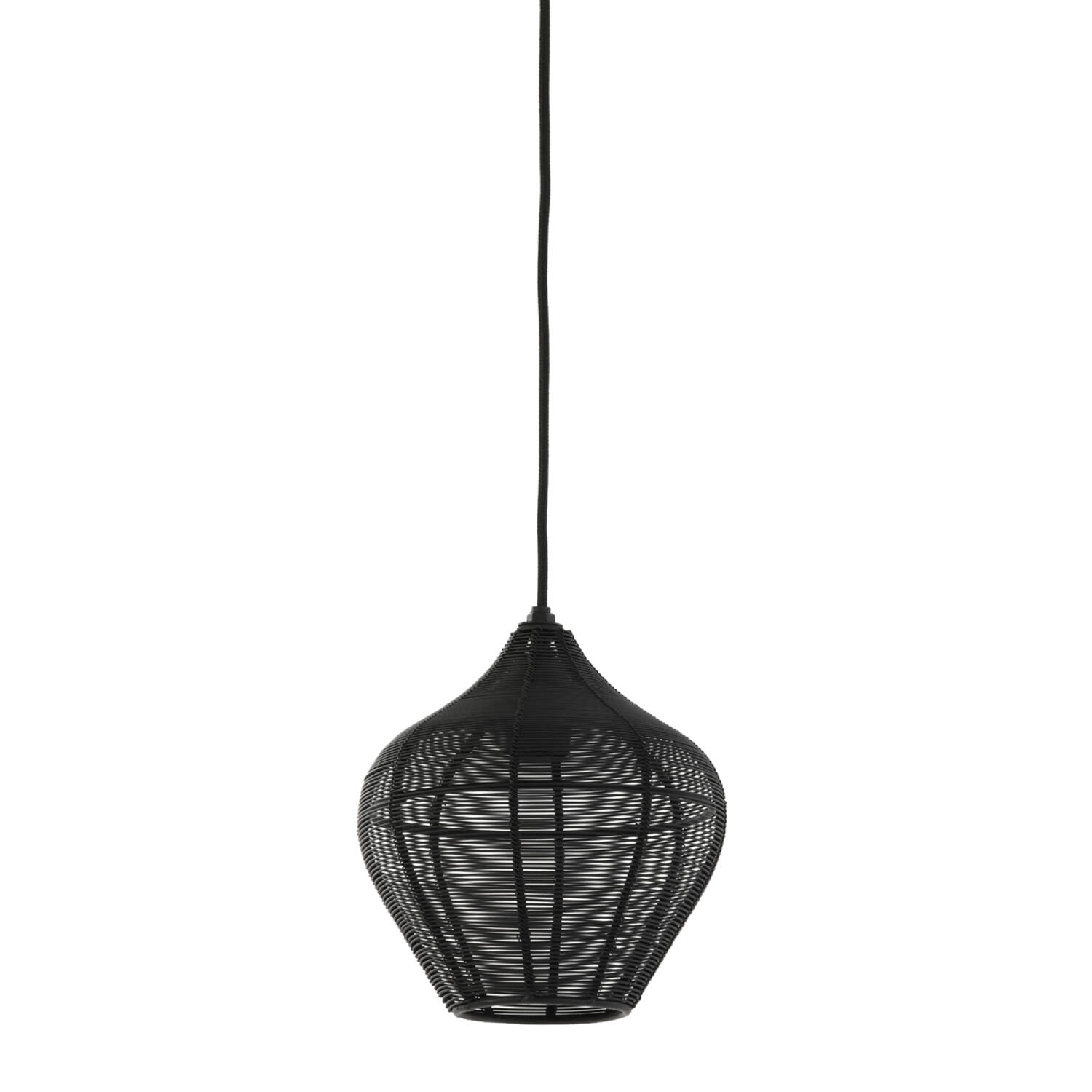 Lámpara moderna de alambre negro Light & Living Alvaro - Ø 20 cm