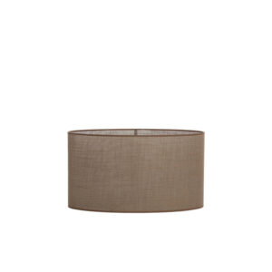Pantalla de lámpara cilíndrica marrón para interiores Light & Living Caden - H. 32 cm