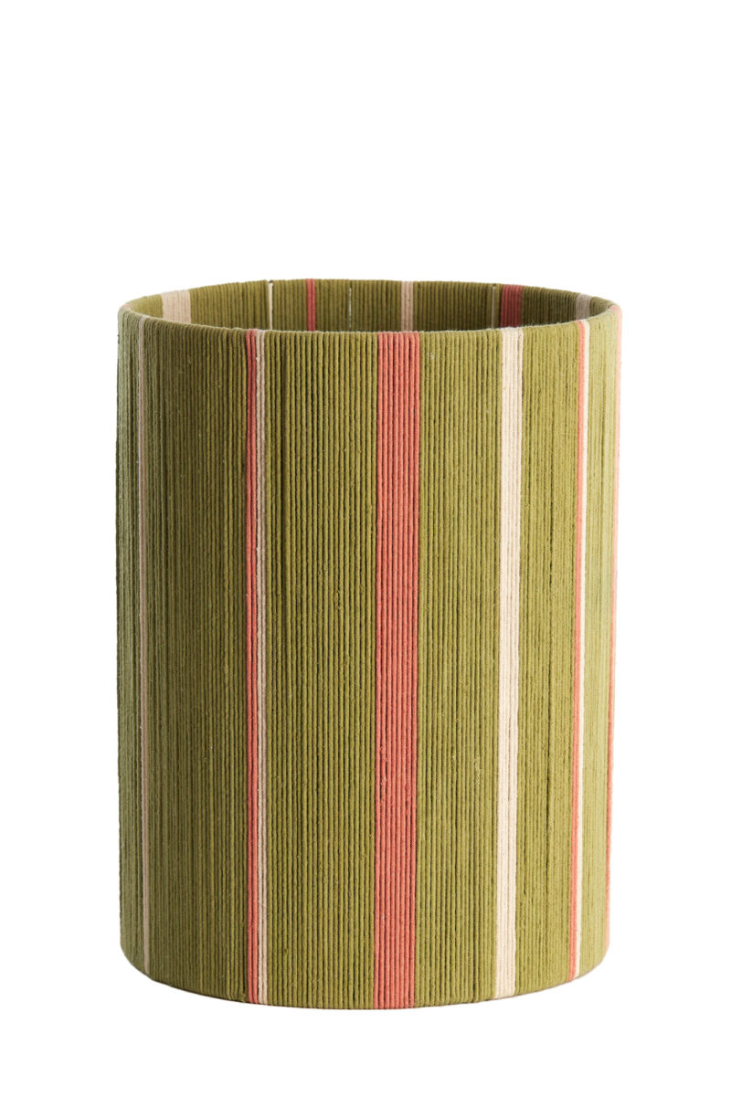 Pantalla de lámpara a rayas verde-rosa Light & Living Medan - Ø 30 cm - Imagen 2