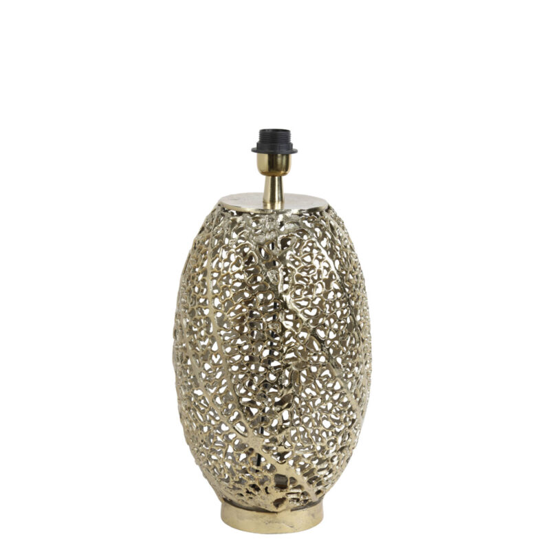 Base de lámpara de filigrana dorada Light & Living Sinula - H. 44 cm