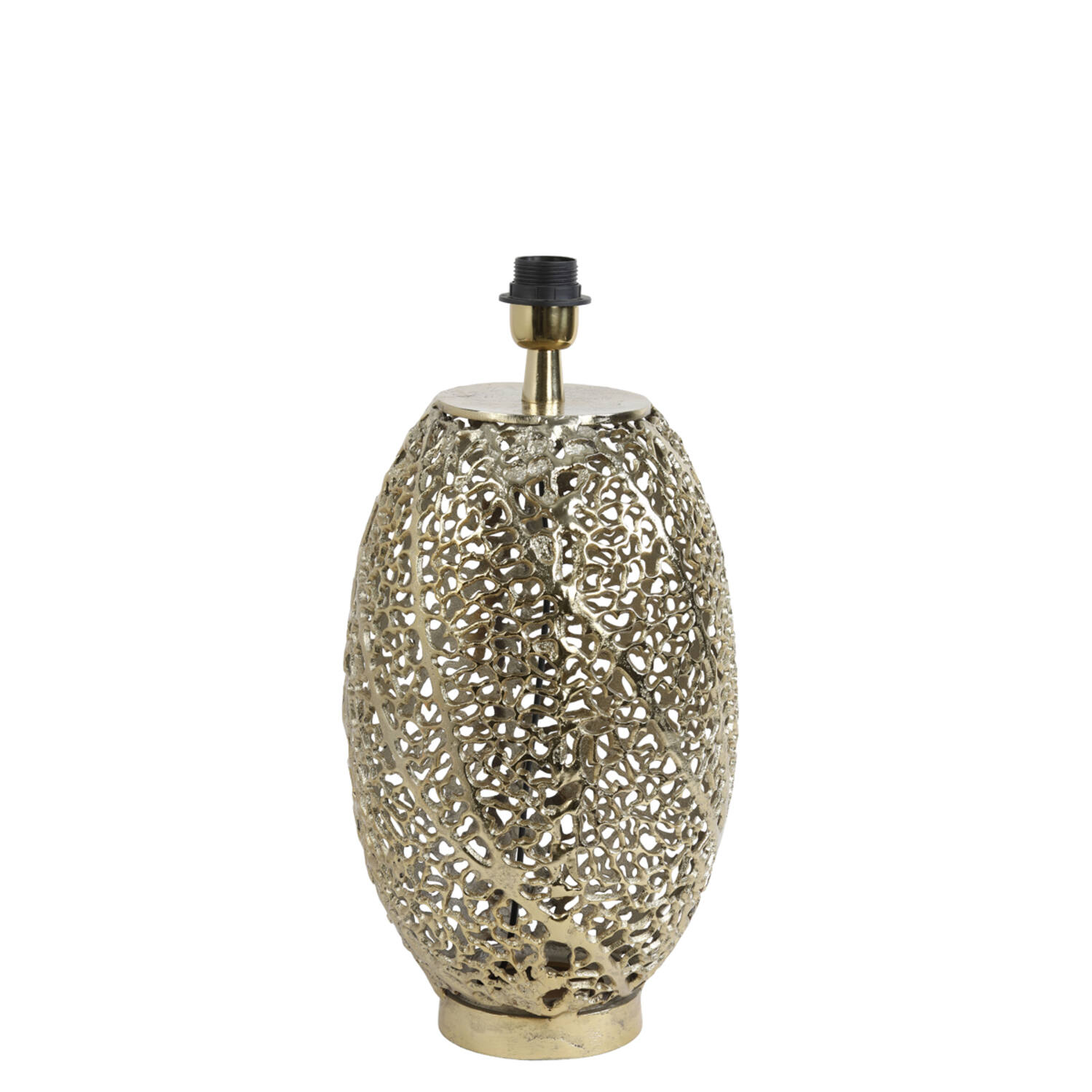 Base de lámpara de filigrana dorada Light & Living Sinula - H. 44 cm