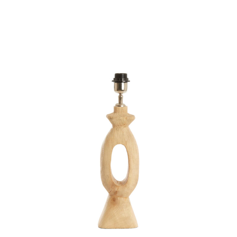Escultura de pie de lámpara de madera Light & Living Django - H. 45 cm