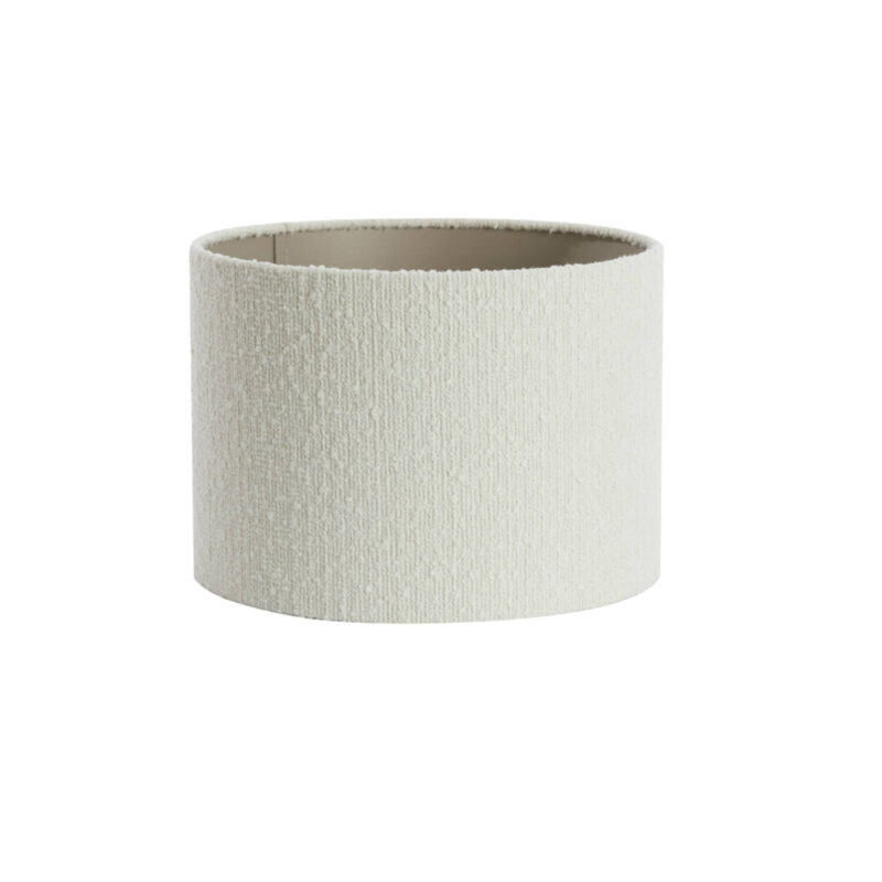 Pantalla de lámpara de lino color crema Light & Living Bolero - Ø 30 cm
