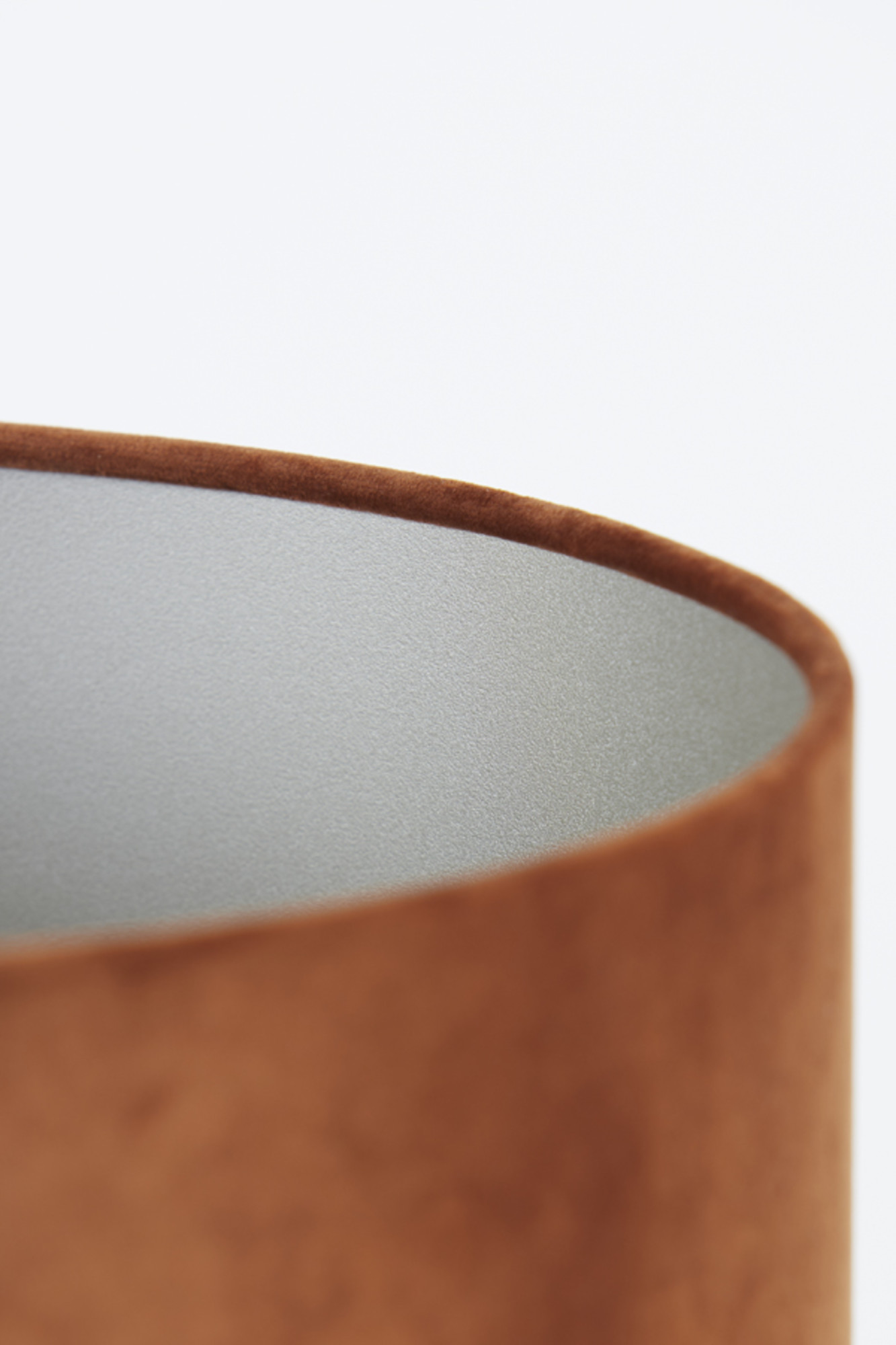 Pantalla de lámpara cilíndrica en marrón Light & Living Velours - Imagen 8