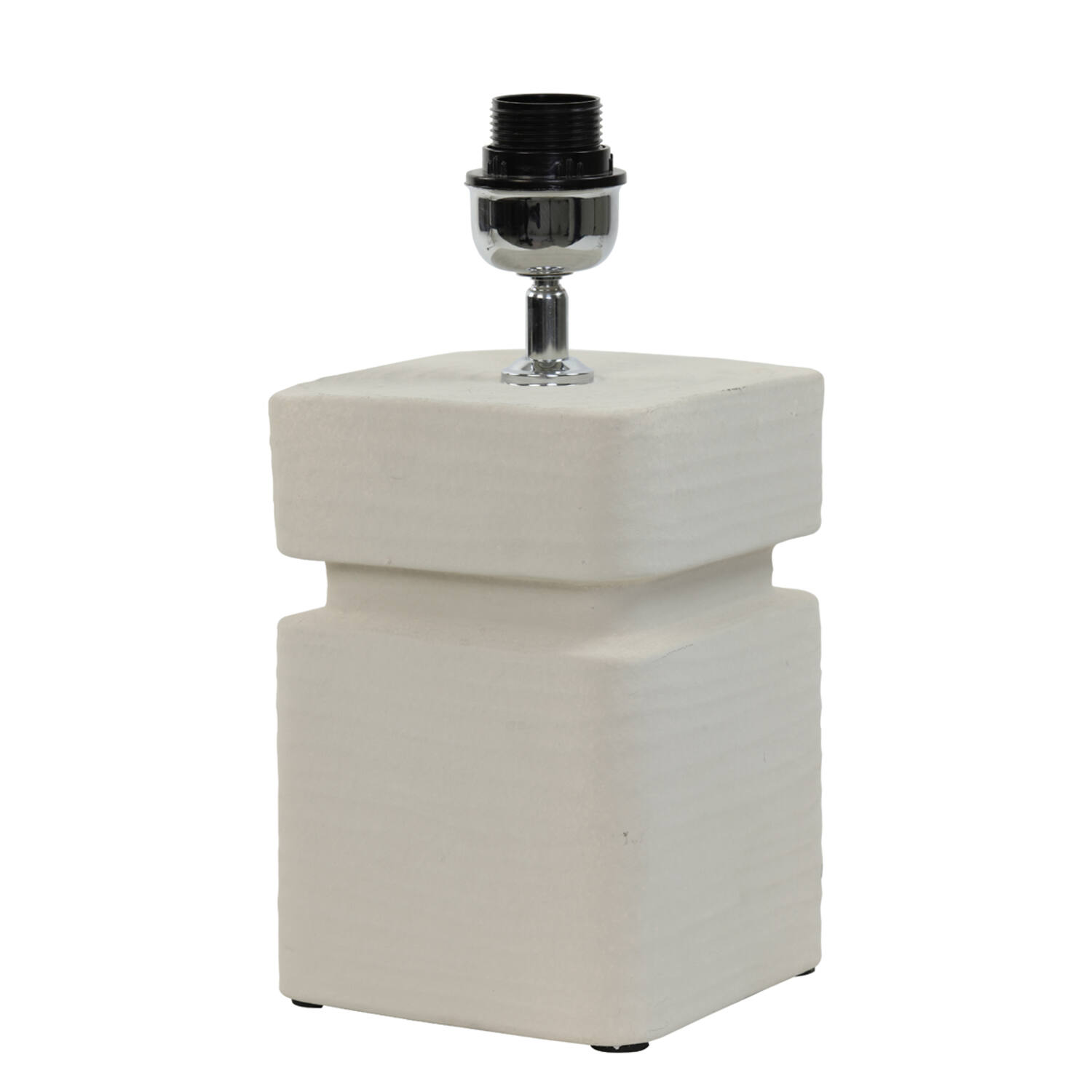 Base de lámpara cuadrada blanca Light & Living Amta - H. 32 cm