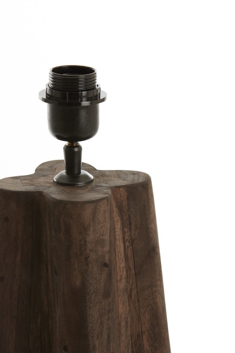 Gran base de lámpara de madera con casquillo Light & Living Navelli - H. 40 cm - Imagen 4