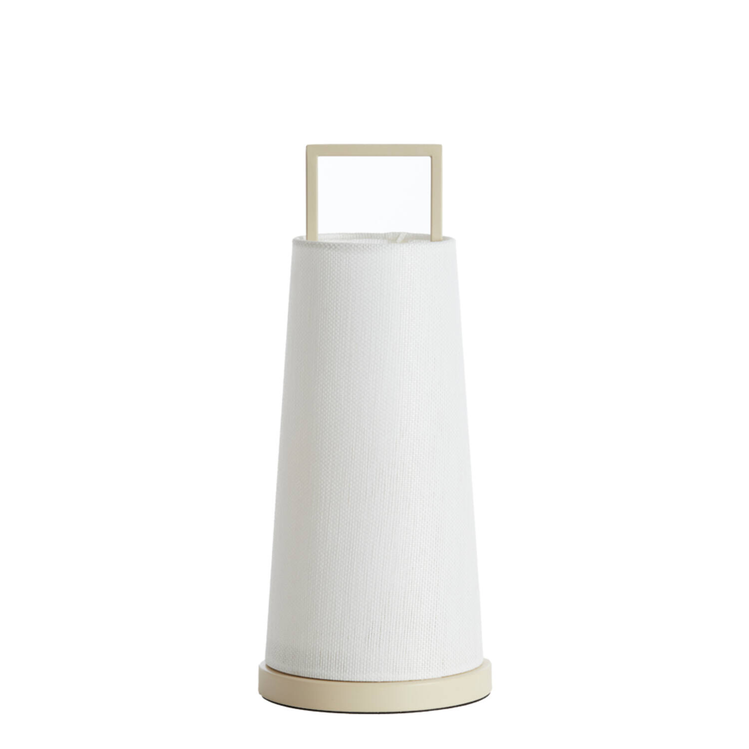 Lámpara de mesa blanca con forma cónica Light & Living Fyon - H. 37,5 cm