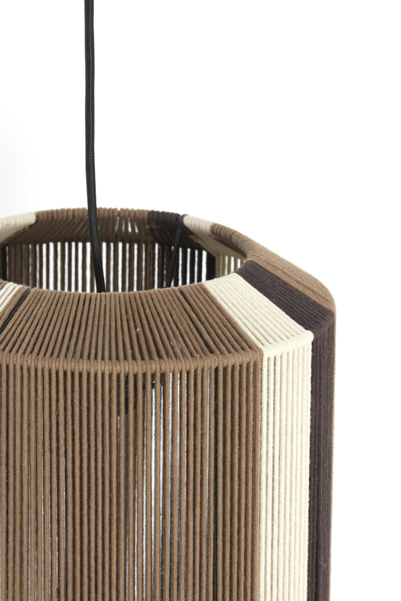 Lámpara colgante de cartón marrón Light & Living Kozana - Ø 30 cm - Imagen 5