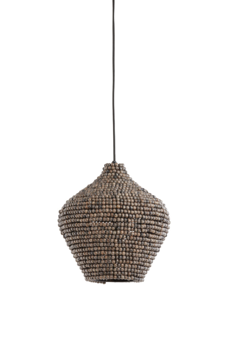 Lámpara colgante con pantalla de cuentas de madera Light & Living Kalenga - Ø 28 cm - Imagen 2