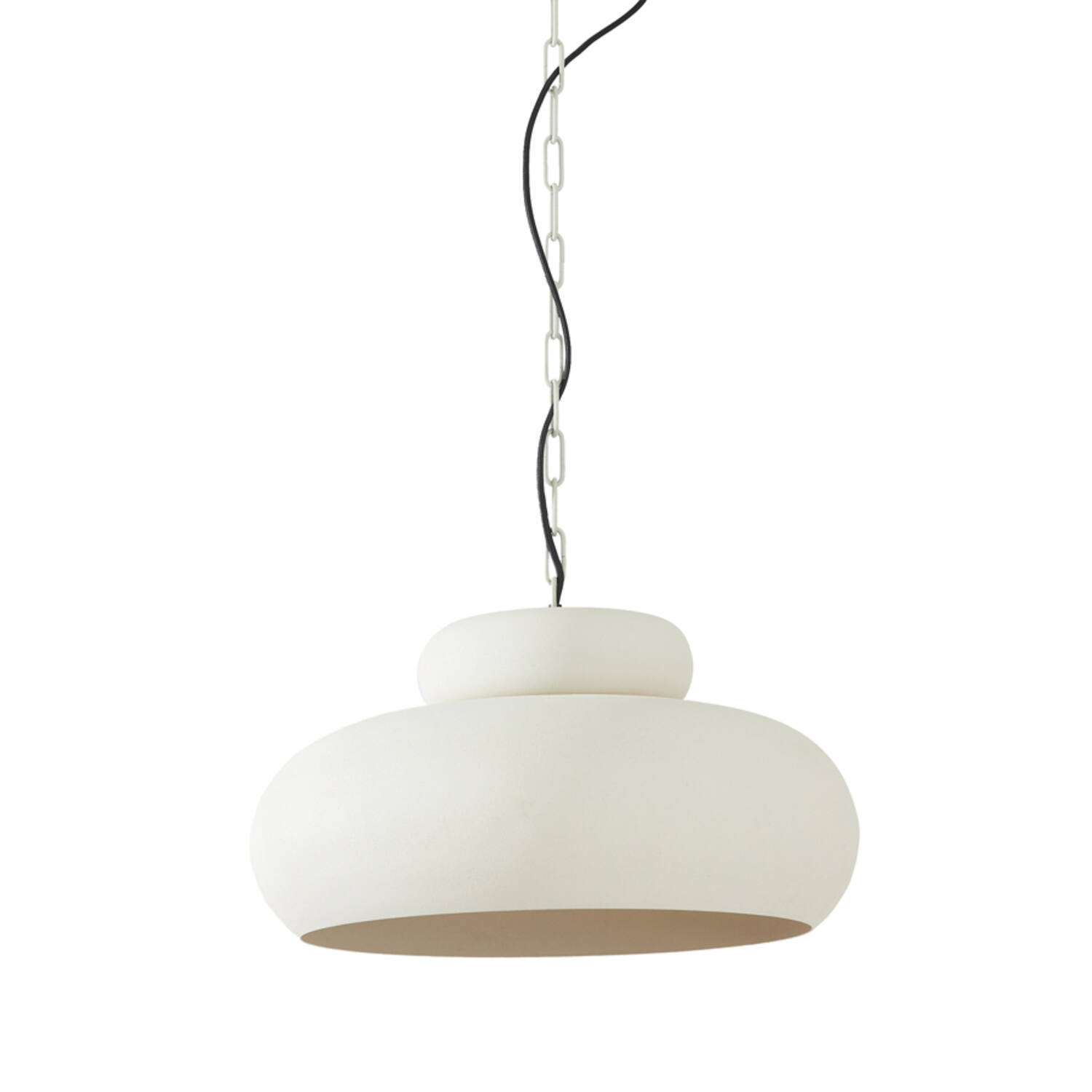 Lámpara colgante moderna blanca con estilo limpio Light & Living Neiva - Ø 46 cm