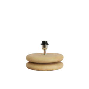 Base de lámpara de madera modelo redondo Light & Living Eboli