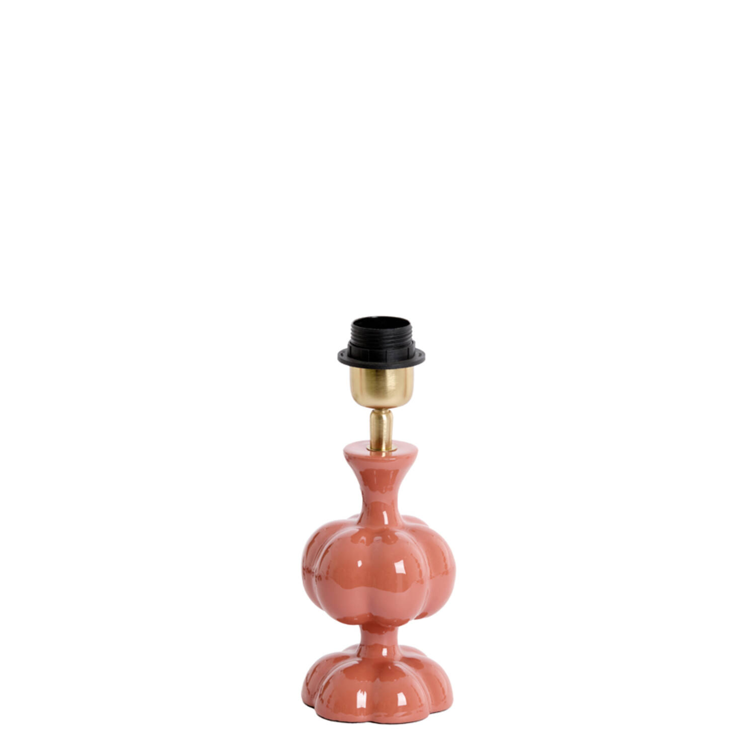 Lámpara de mesa pequeña rosa brillante Light & Living Caldas – H. 20 cm