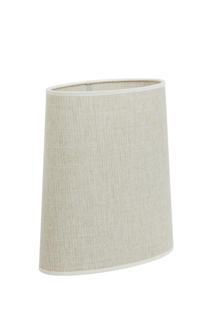 Pantalla de lámpara cilíndrica beige para interiores Light & Living Breska - H. 23 cm - Imagen 3